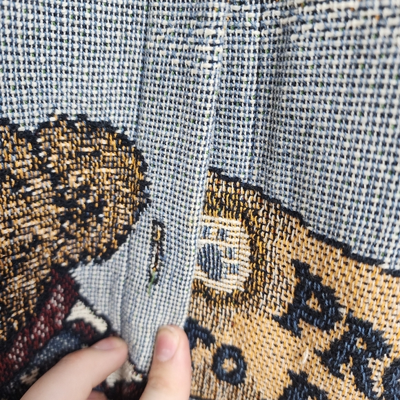 Vintage Sugar Street Weavers Boyds Bears Patriotic Jacket Size L-XL USA Damaged - Picture 8 of 16